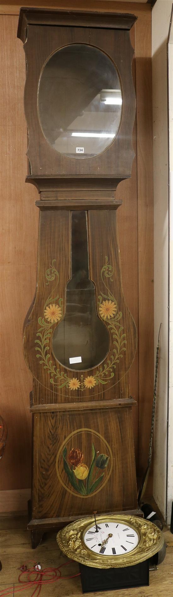 A Reimbolte clock, W.49cm